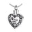 Heart with Paw Print Cremation Necklace