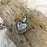 Heart with Paw Print Cremation Necklace