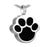 Black Paw Cremation Necklace