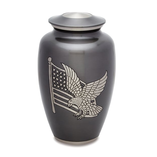 American Pride Adult Urn in Brass