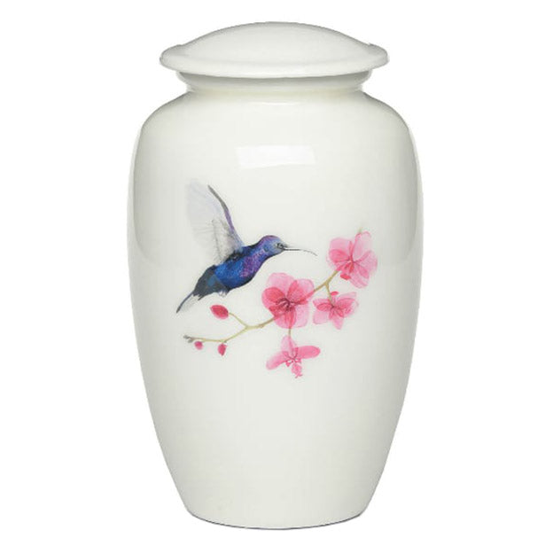 Classic Alloy Hummingbird Adult Urn