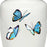 Classic Alloy Blue Butterflies Adult Urn