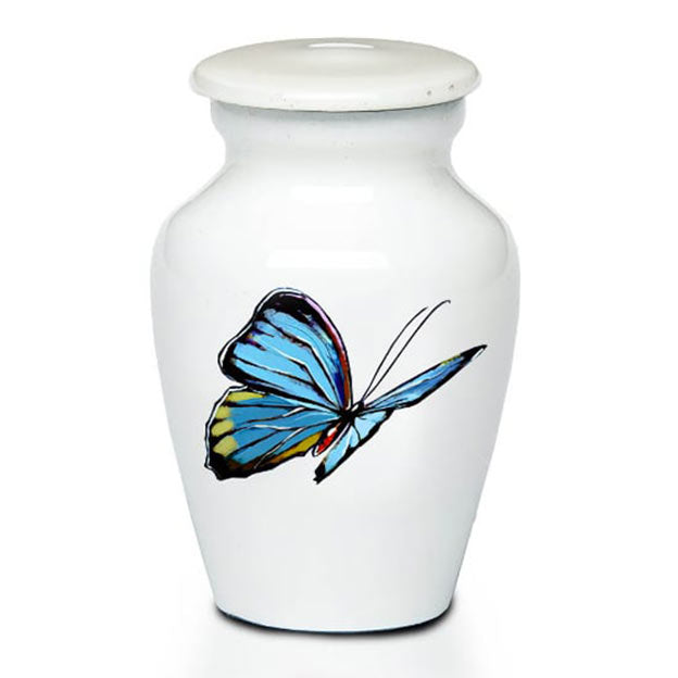 Classic Alloy Blue Butterfly Keepsake