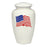 Classic Alloy American Flag Adult Urn