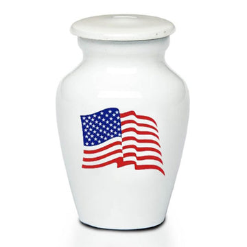 Classic Alloy American Flag Keepsake