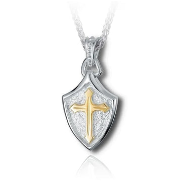 Crusader Shield Cremation Jewelry