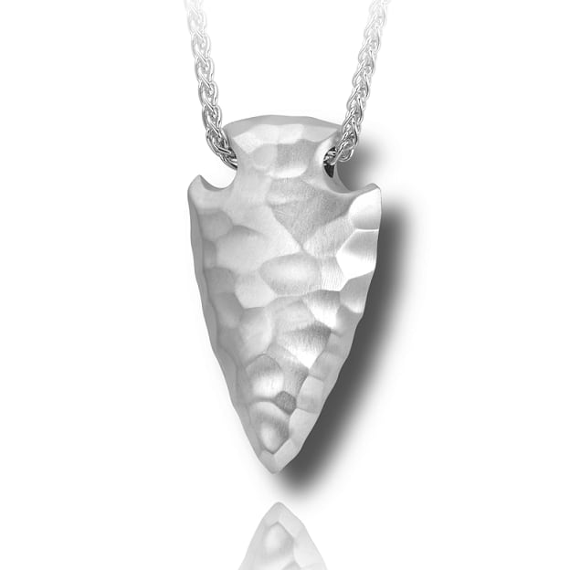 Stone Arrowhead Cremation Jewelry