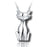 3D Cat Pet Cremation Jewelry