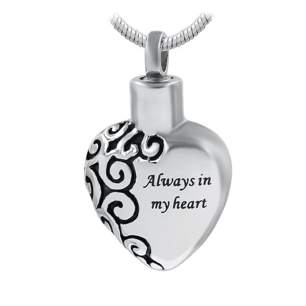 Forever in my store heart cremation necklace